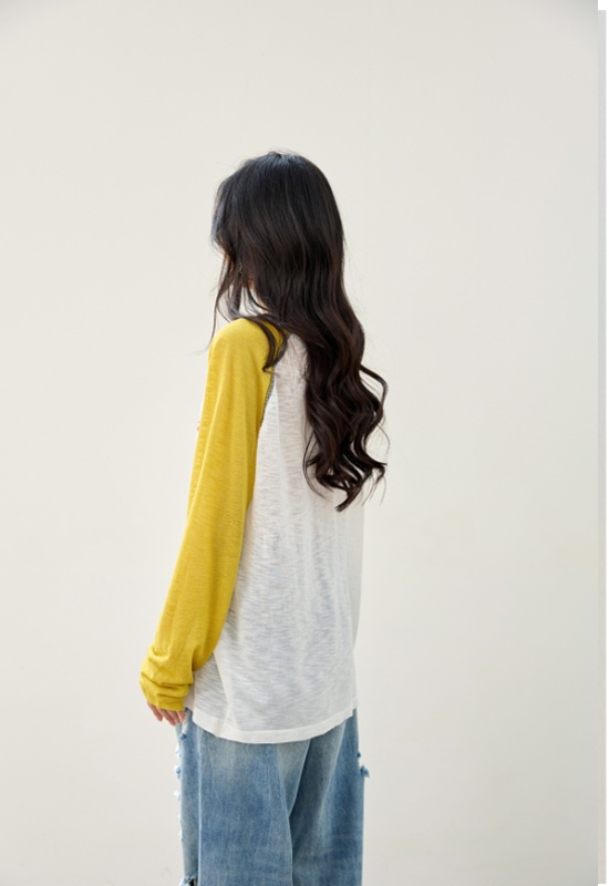 Lovely long sleeve tops lazy Korean style smock for women