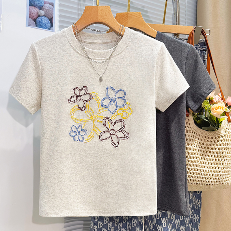 Short sleeve tops loose T-shirt for women