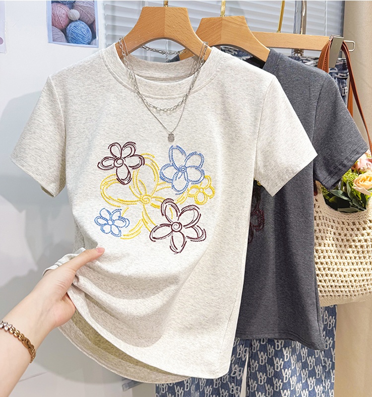 Short sleeve tops loose T-shirt for women