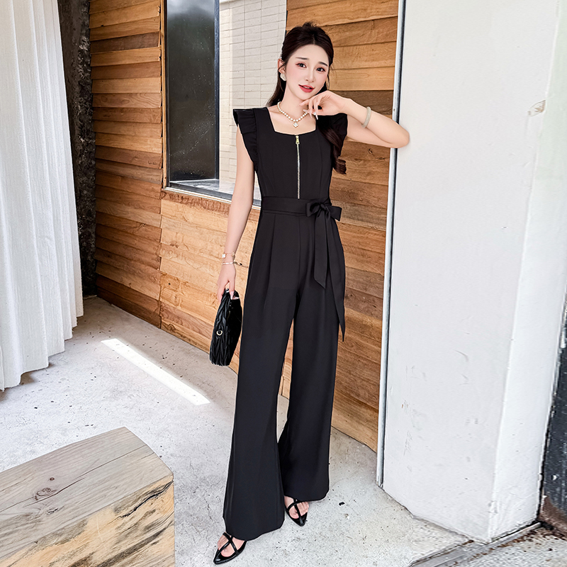 Drape summer fashion temperament frenum jumpsuit