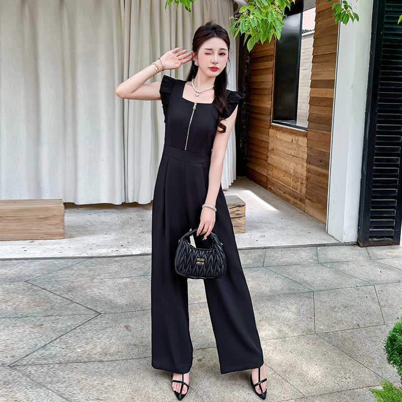 Drape summer fashion temperament frenum jumpsuit