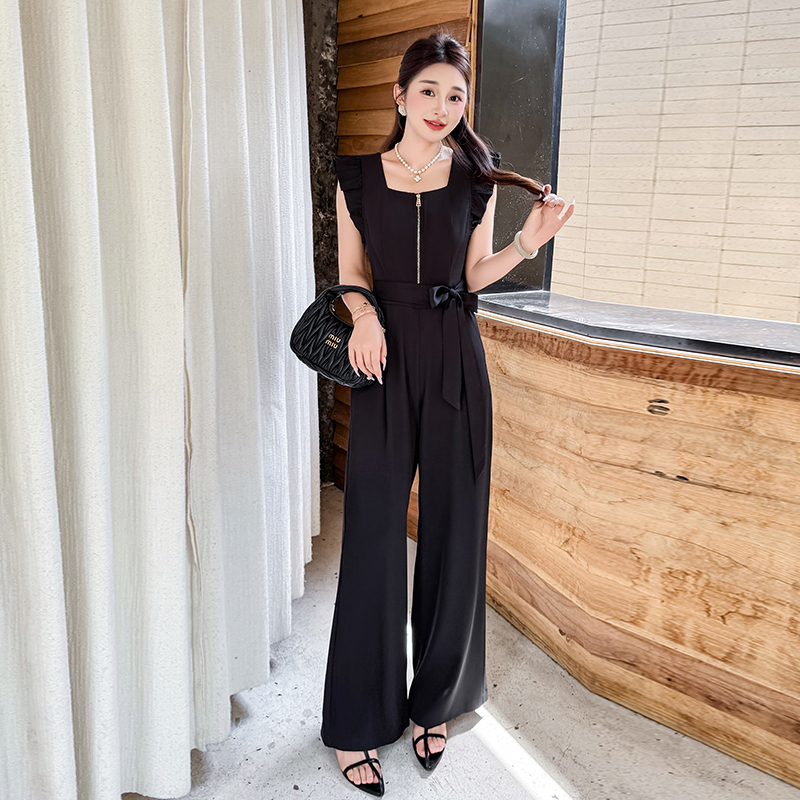 Drape summer fashion temperament frenum jumpsuit
