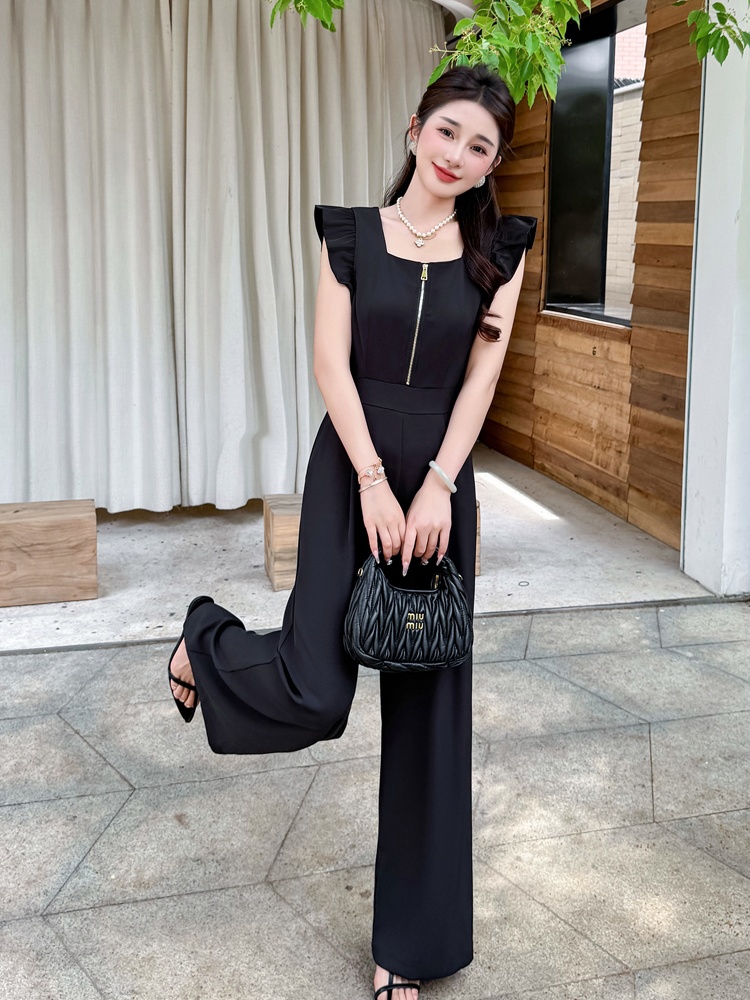 Drape summer fashion temperament frenum jumpsuit