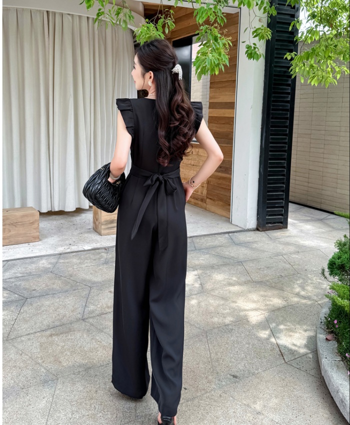 Drape summer fashion temperament frenum jumpsuit