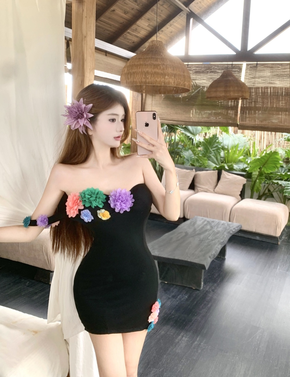 Vacation sexy spicegirl short sleeve dress for women