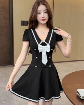 A-line night show dress refinement temperament T-back for women