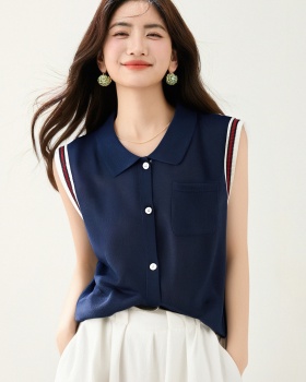 Simple temperament cardigan mixed colors tops for women