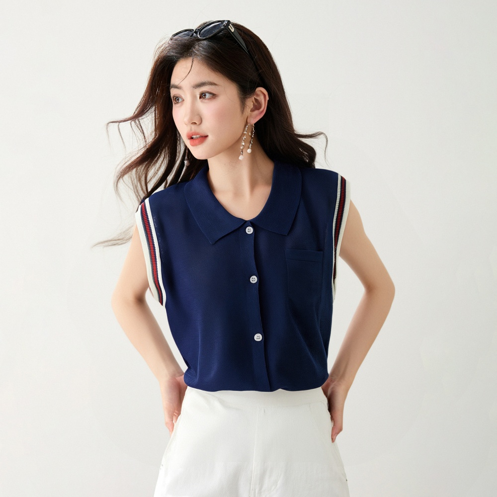 Simple temperament cardigan mixed colors tops for women