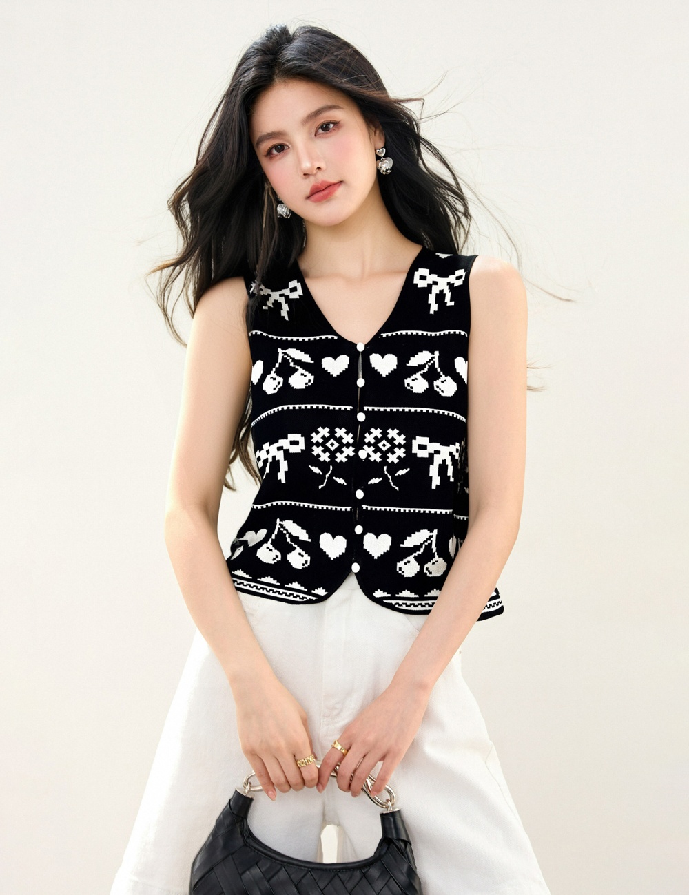 Loose slim waistcoat Korean style vest for women