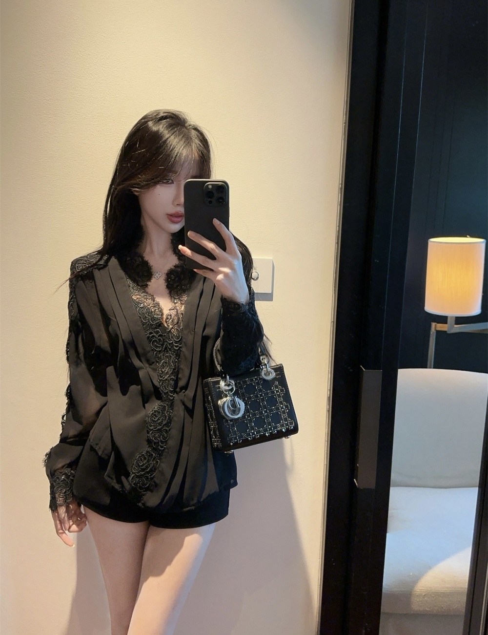 Rose splice shorts autumn enticement shirt a set
