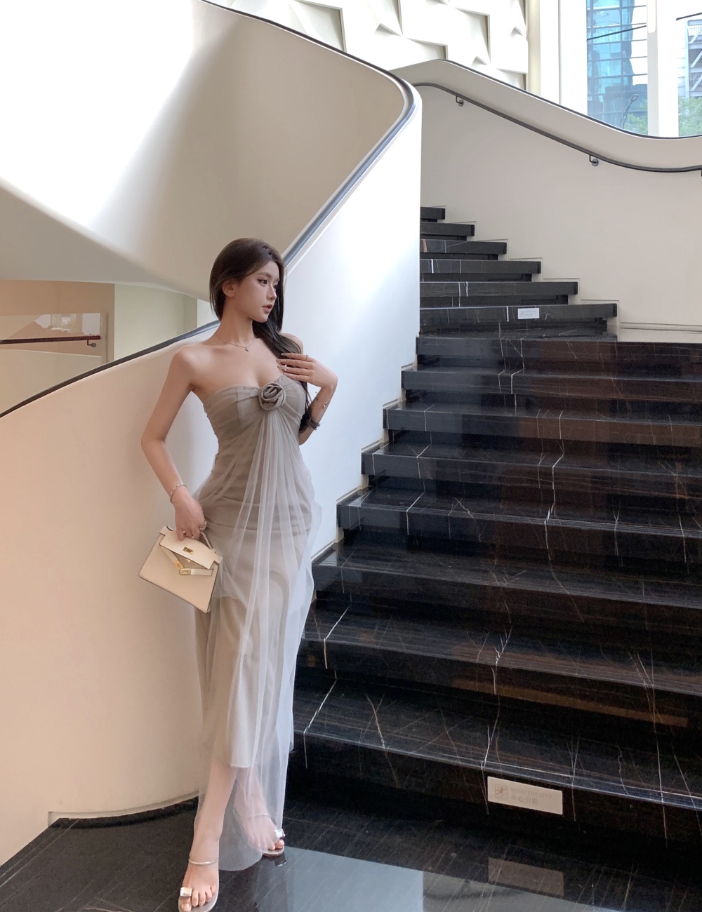 Flowers dress temperament long dress for women