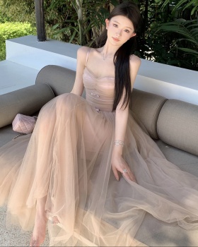 Gauze slim ballet sweetheart romantic dress
