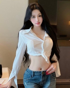 Light baotou Korean style shirt temperament short tops