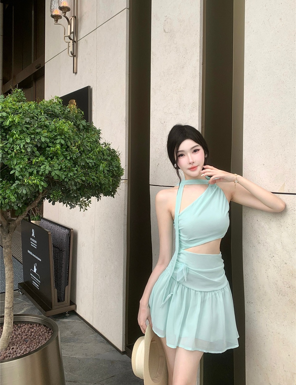 Temperament beach dress chiffon dress for women