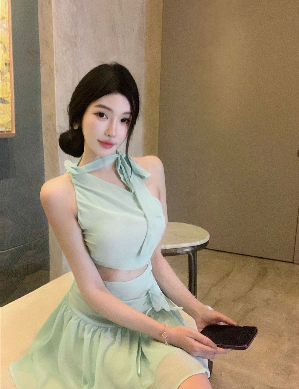 Temperament beach dress chiffon dress for women