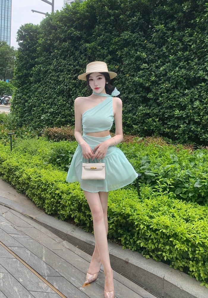 Temperament beach dress chiffon dress for women
