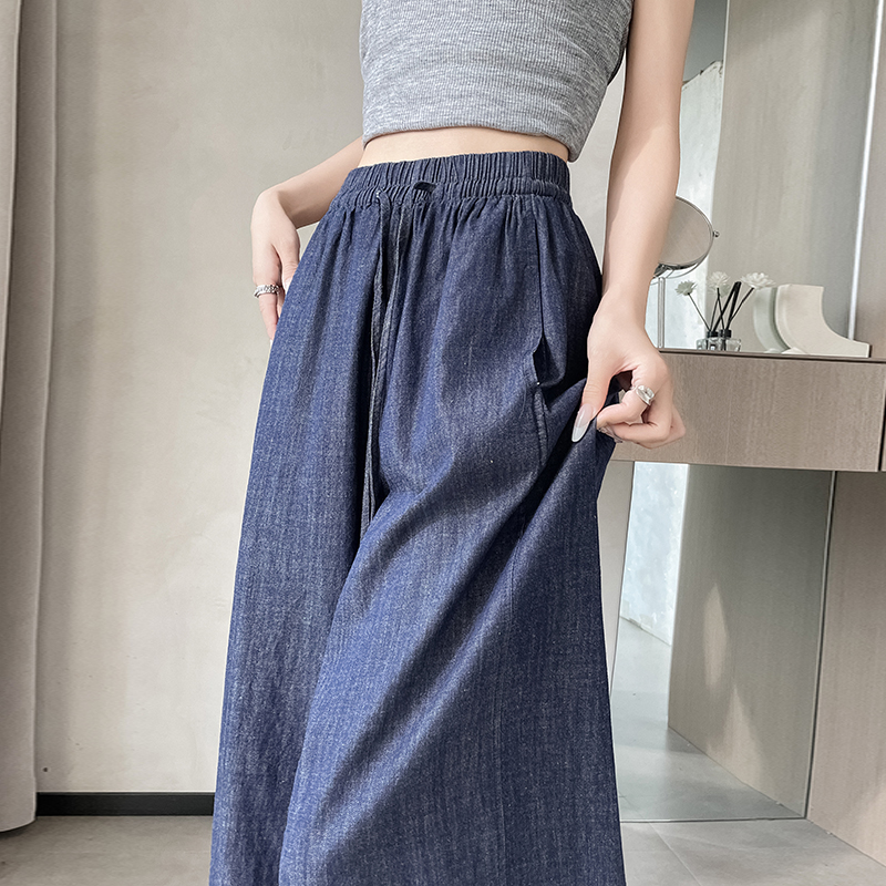 High waist wide leg pants flax nine pants for women