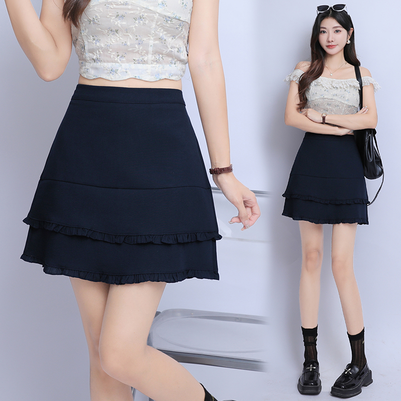 A-line high waist skirt slim short skirt for women