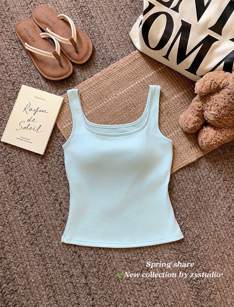 Slim inside the ride tops multicolor vest for women