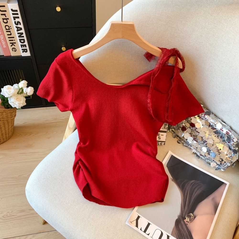 Bottoming tops Western style sweater for women