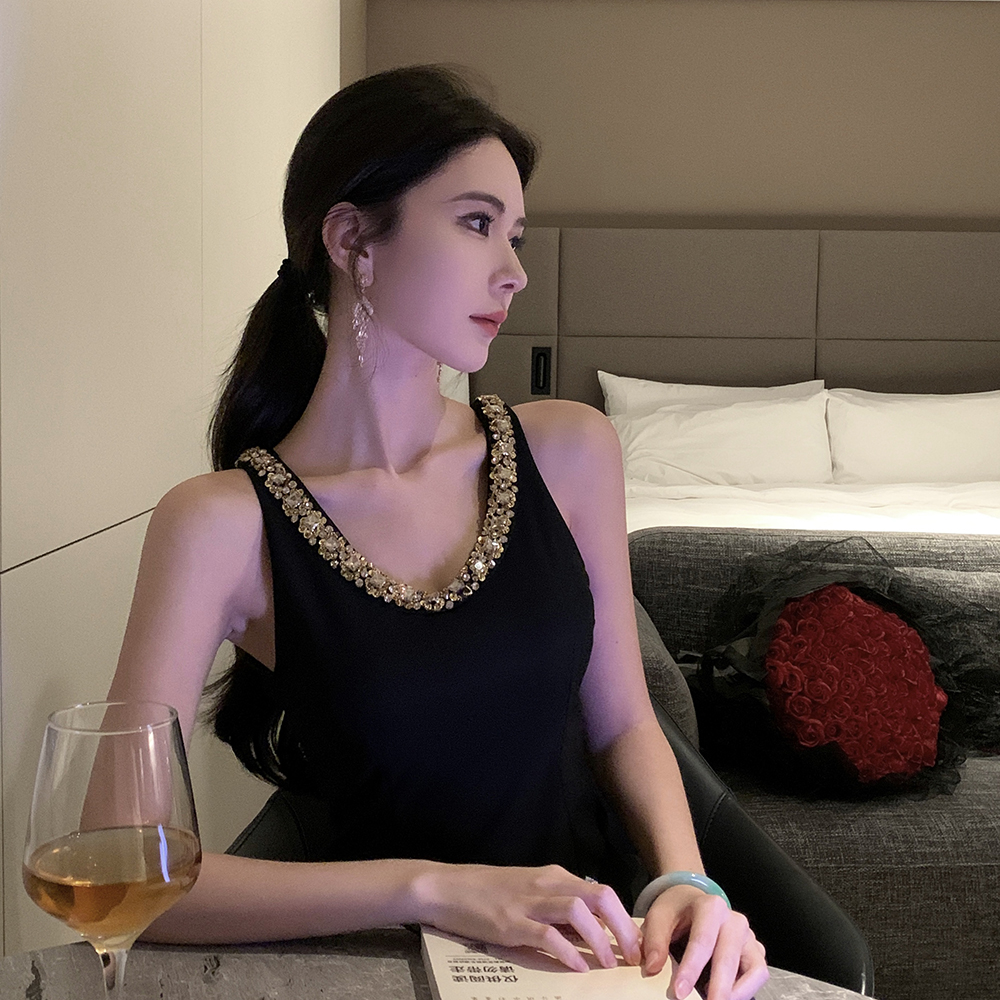 Long temperament dress light luxury ladies formal dress