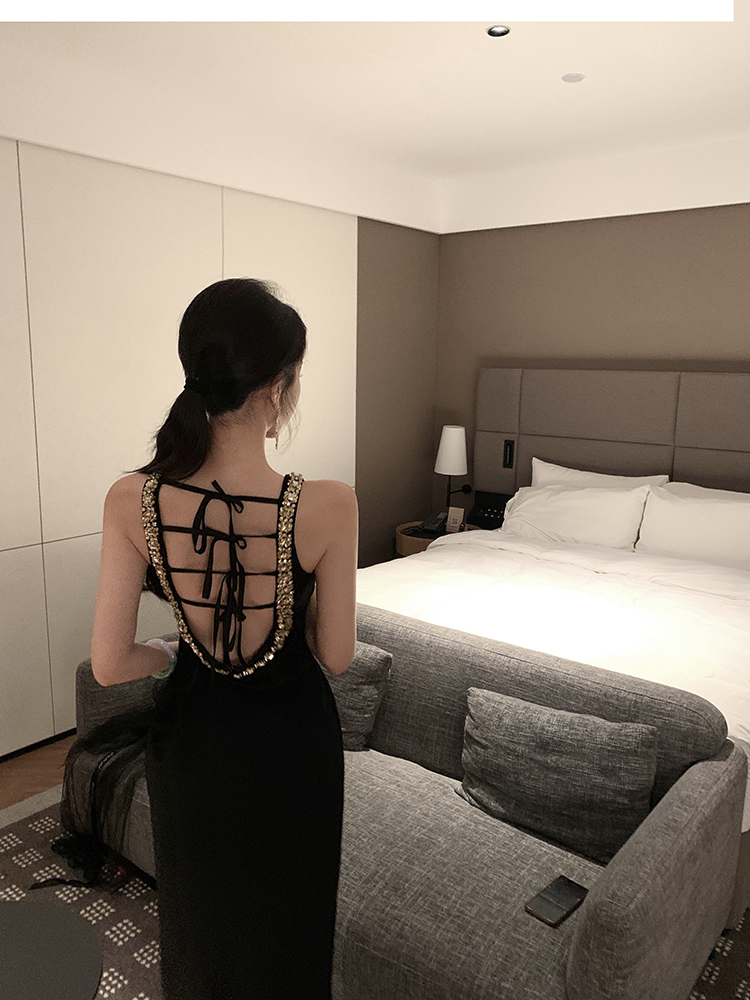 Long temperament dress light luxury ladies formal dress