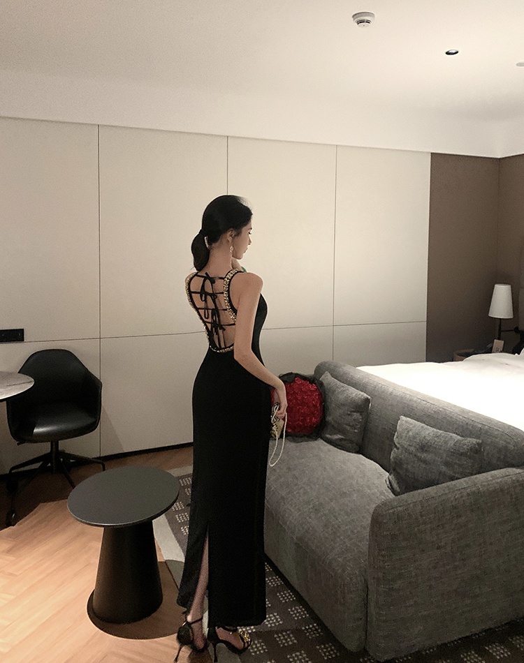 Long temperament dress light luxury ladies formal dress