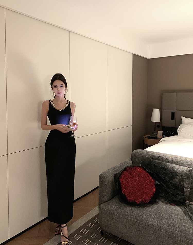 Long temperament dress light luxury ladies formal dress