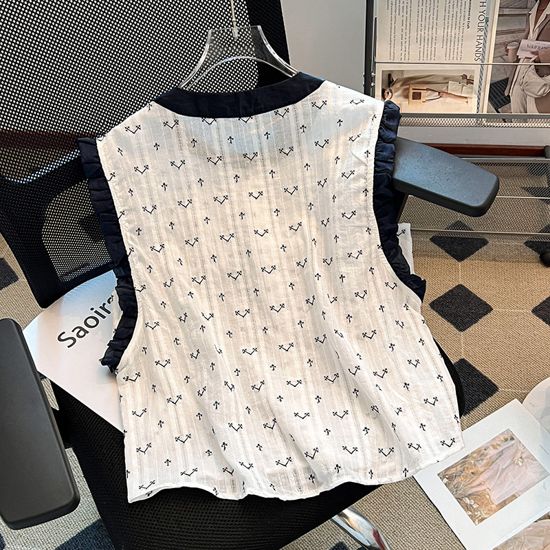 Printing fashion shirt summer round neck tops for women