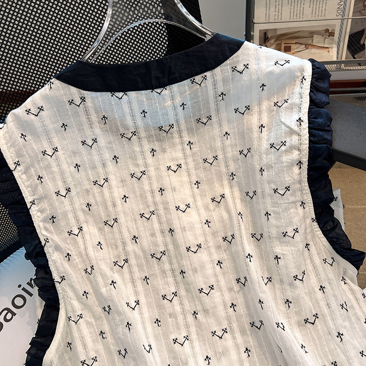 Printing fashion shirt summer round neck tops for women