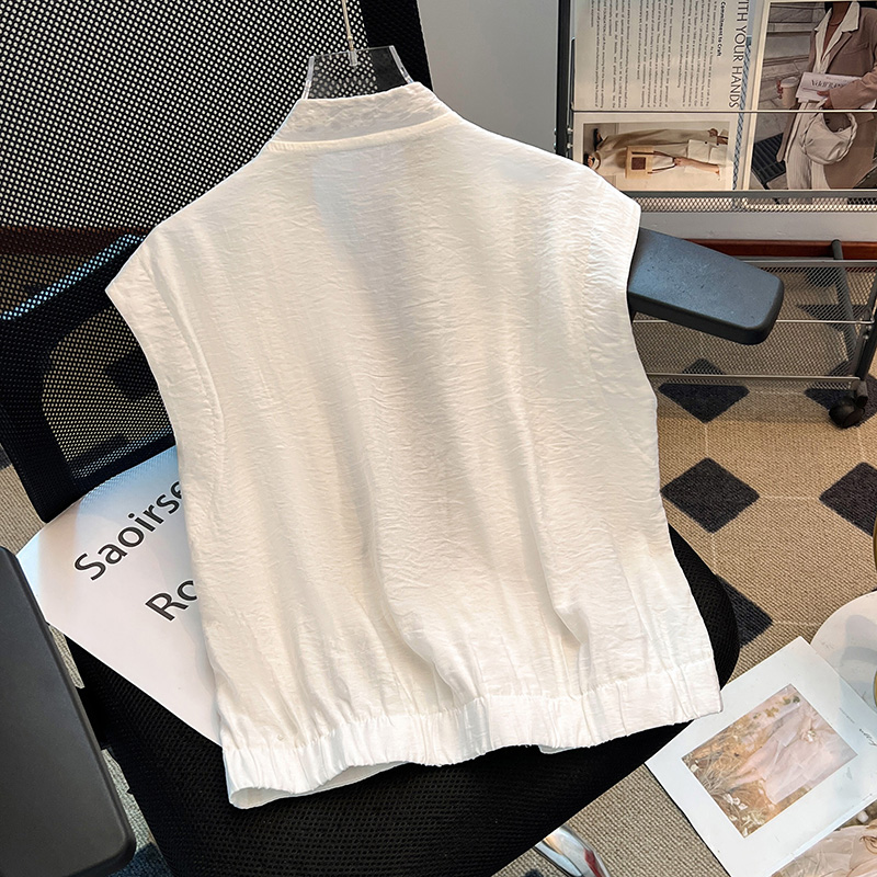 Casual summer tops short Western style small shirt for women