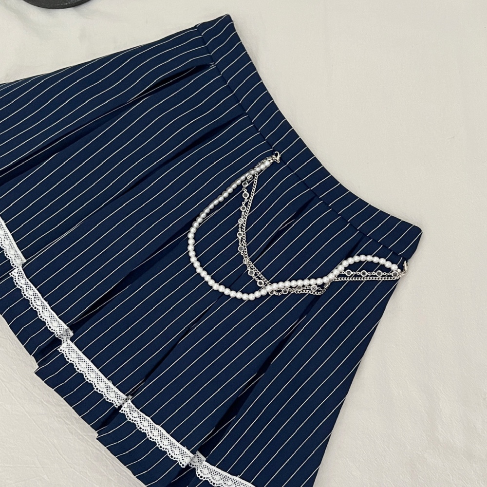 Japanese style niche tops college style short skirt