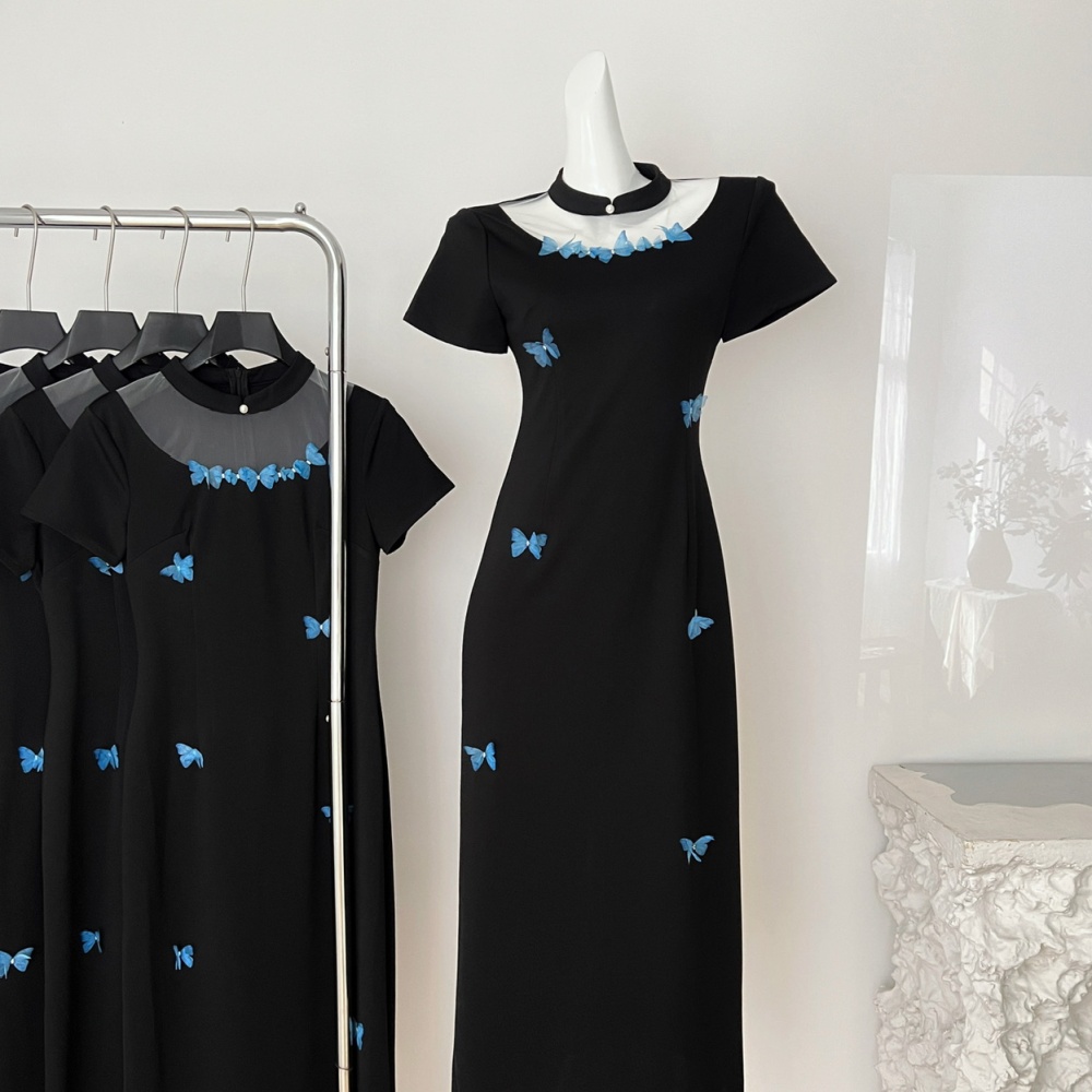 Short sleeve cheongsam temperament dress
