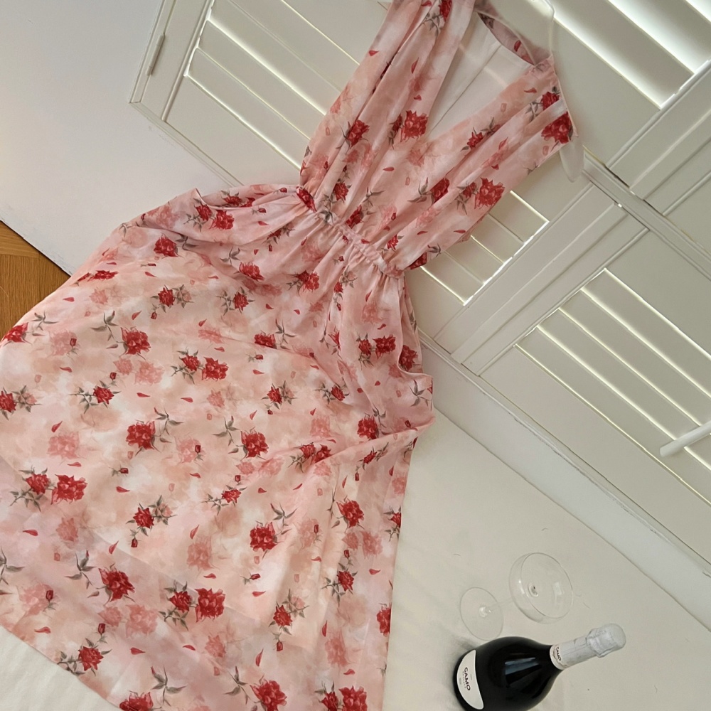 Summer cotton linen dress temperament long dress