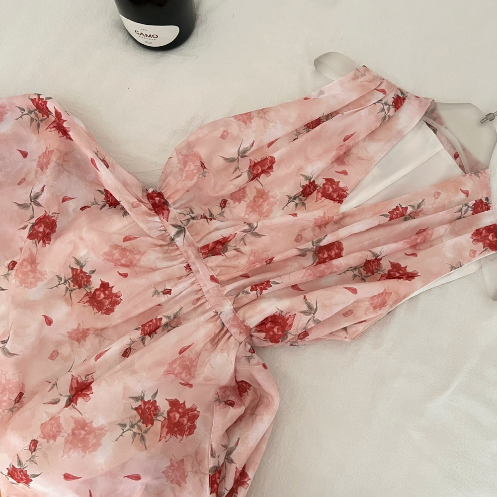 Summer cotton linen dress temperament long dress