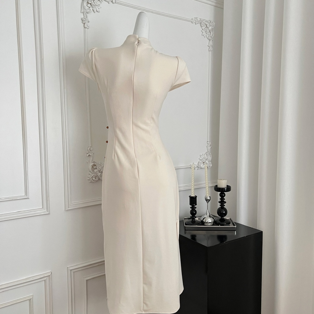 Chinese style summer cheongsam butterfly dress