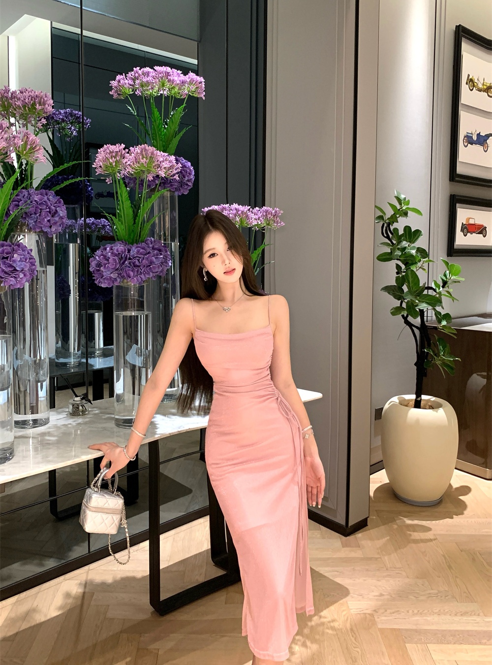 Temperament slim sling summer dress