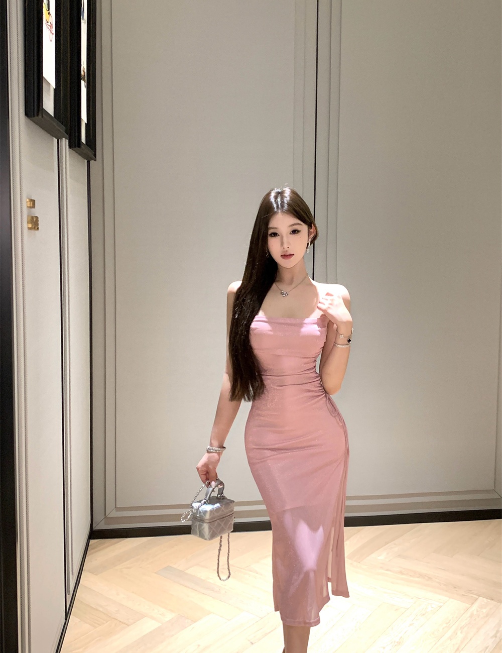 Temperament slim sling summer dress