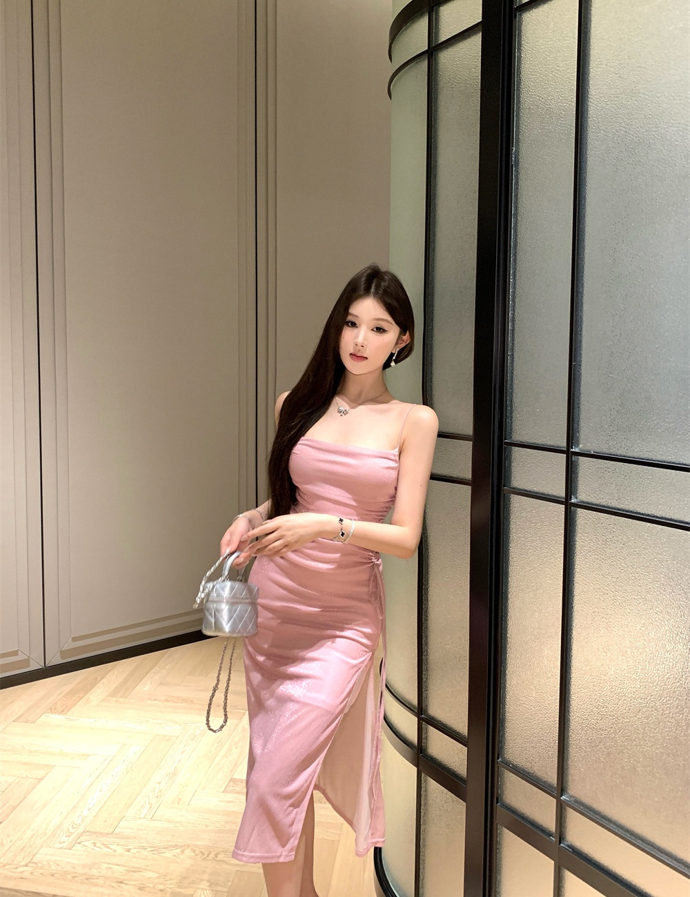 Temperament slim sling summer dress