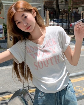 Summer short sleeve T-shirt spicegirl tops for women