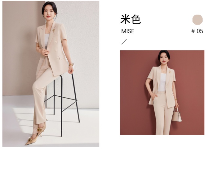 Temperament business suit summer brooch a set for women