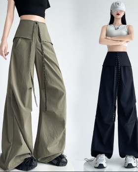 All-match work pants American style wide leg pants