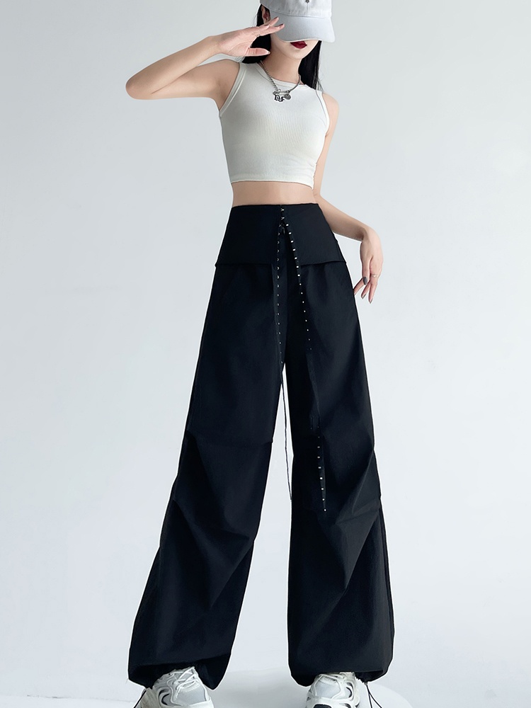 All-match work pants American style wide leg pants