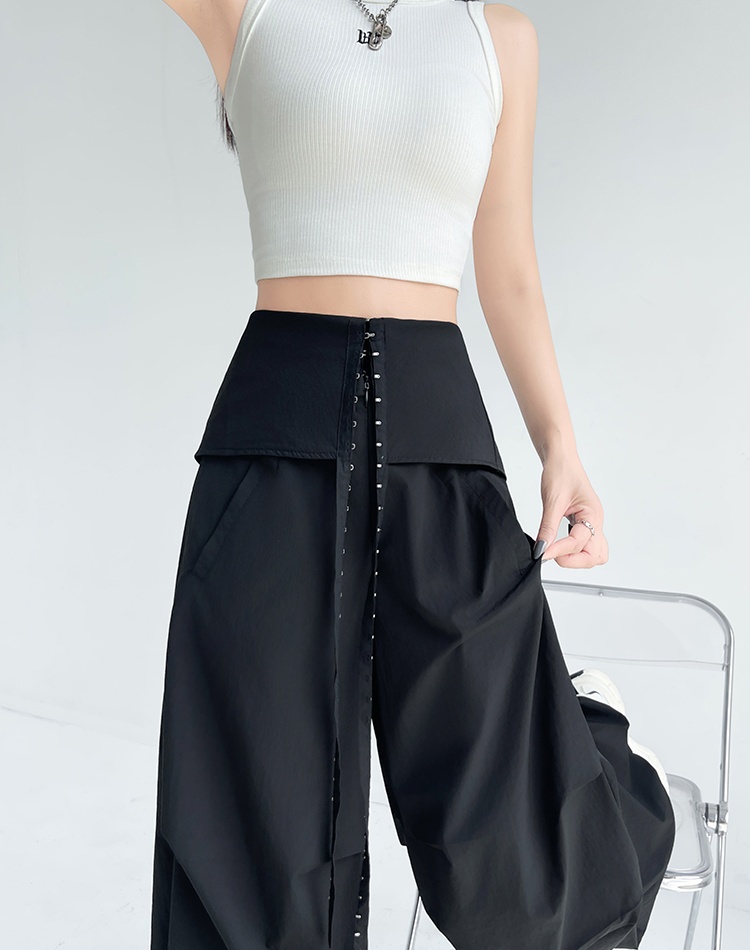 All-match work pants American style wide leg pants