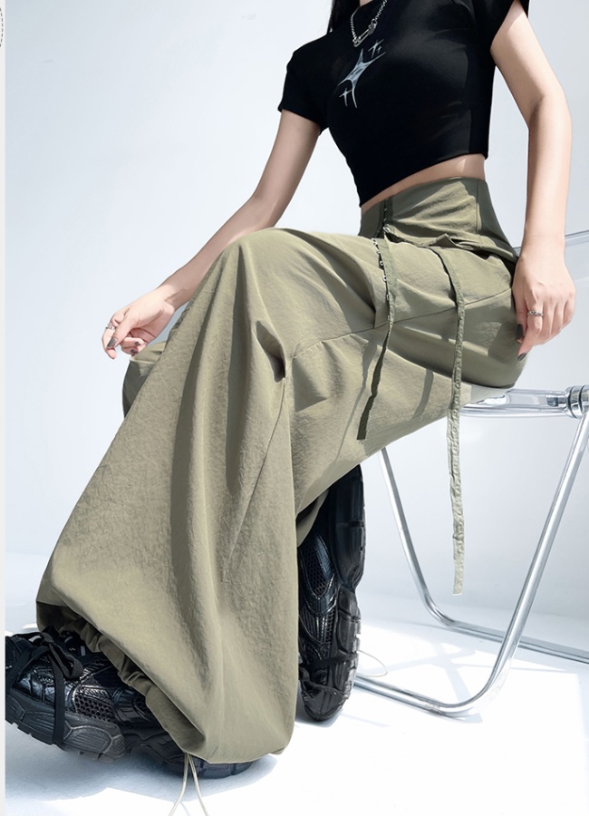 All-match work pants American style wide leg pants