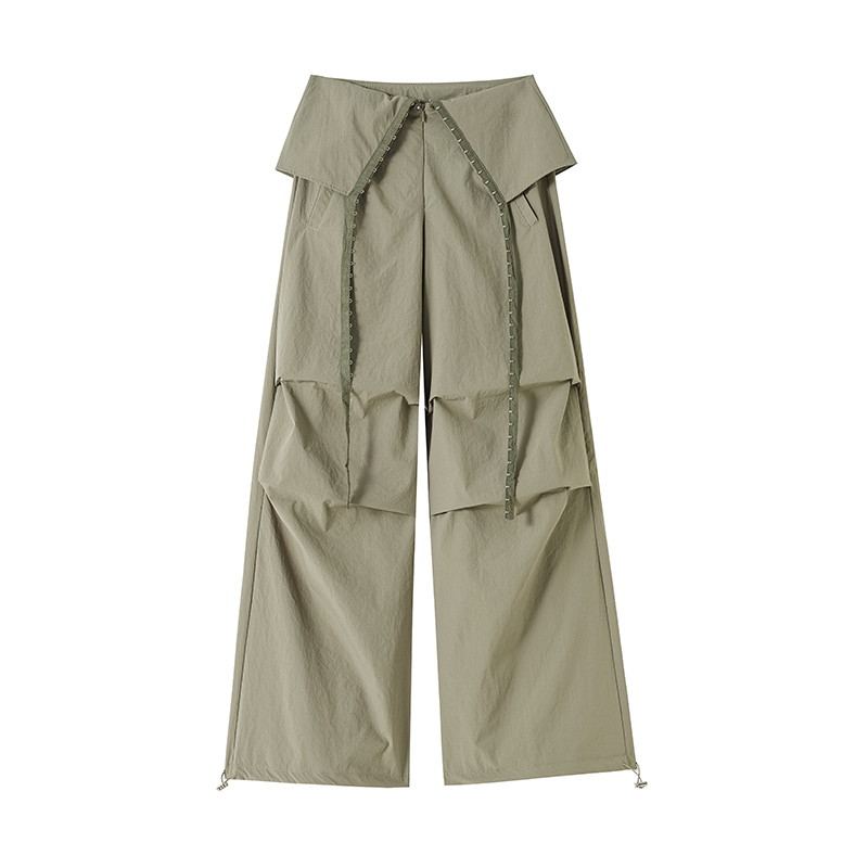 All-match work pants American style wide leg pants