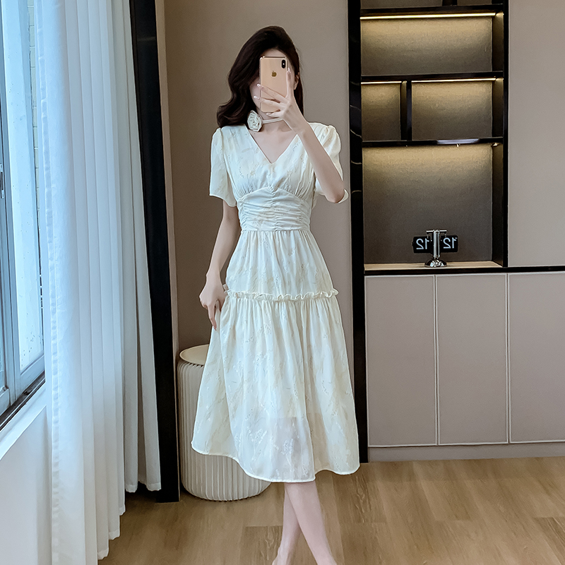 France style summer dress chain long dress
