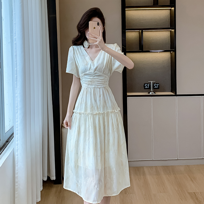 France style summer dress chain long dress