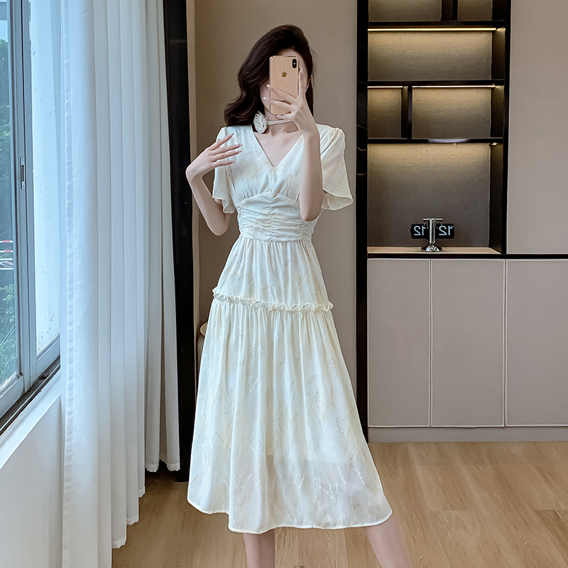 France style summer dress chain long dress