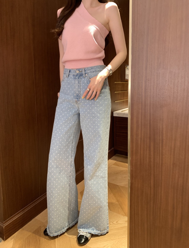 France style pinched waist sweater hypotenuse vest
